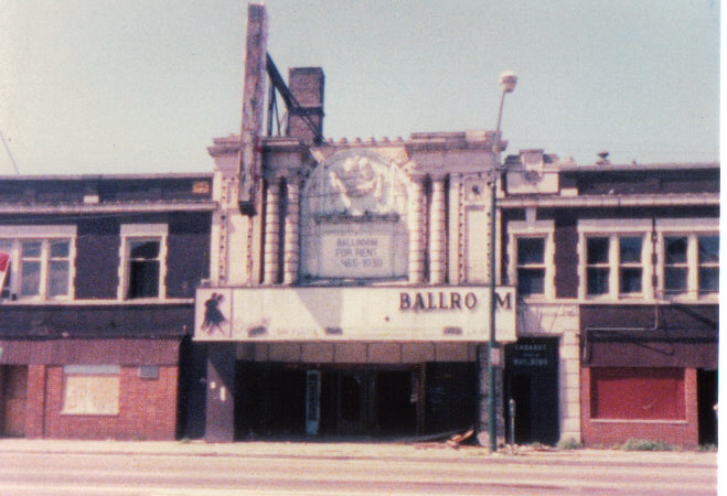 3950 W. Fullerton - Due to Neighborhood changes, The Embassy Closed Sept 27, 1981. It reopened in 1982 as a rock club. The Ron Smolen Orchestra played one final dance Feb 12, 1984. The Ballroom Closed for good in 1984 and sat idle until and was demolished in the mid 1990