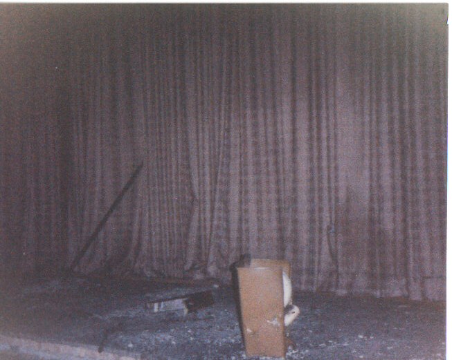 Remnants of the stage