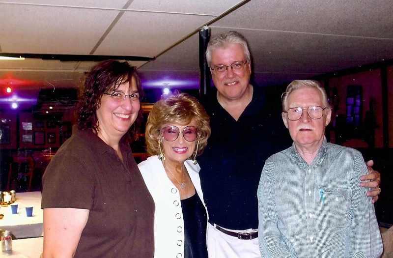 (left to right) Theresa Smolen, Lois Costello - Vocalist and Leader of Don Glasser Orchestra, Ron Smolen, Dick Perry - Former sax man, Don Glasser Orchestra & Ron Smolen Orchestra