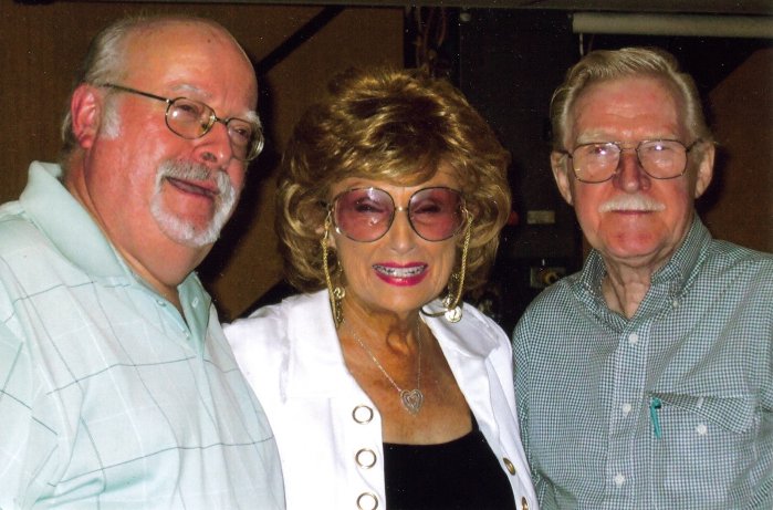 (left to right) Don Glasser Orchestra bandmates: Chuck Bacon (Trumpet), Lois Costello (Vocalist & Leader) Dick Perry (Tenor Sax & Clarinet) August, 11th, 2008