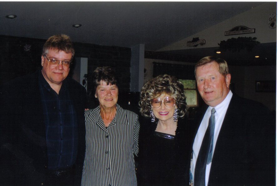 Left to Right, Mrs Don Howard, Lois Costello... Singer & leader of The Don Glasser Orchestra, and Don Howard (Big Band DJ - Springfield, IL)